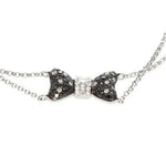 Load image into Gallery viewer, Black & White Diamond Ribbon Bracelet