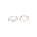 Load image into Gallery viewer, Baguette Diamond Hoop Earrings - B10913