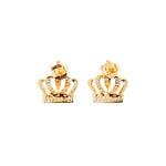 Load image into Gallery viewer, Cross Crown Diamond Earrings