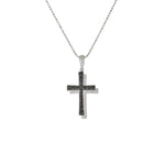 Load image into Gallery viewer, DUAL CROSS DIAMOND PENDANT