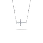 Load image into Gallery viewer, Elegant unique cross diamond necklace