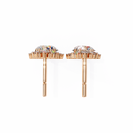 Load image into Gallery viewer, Celestial Bloom Lab Diamond Drop Earrings | VVS–VS D-E-F Diamond Halo Design