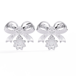 Load image into Gallery viewer, Mamiya Diamonds – Eternal Knot Lab Diamond Earrings with 18K Gold