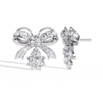 Load image into Gallery viewer, Mamiya Diamonds – Eternal Knot Lab Diamond Earrings with 18K Gold
