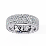 Load image into Gallery viewer, Full Pavée Lab-Grown Diamond Eternity Ring – Wide Band | 18K Gold