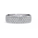 Load image into Gallery viewer, Full Pavée Lab-Grown Diamond Eternity Ring – Wide Band | 18K Gold