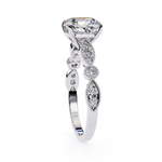 Load image into Gallery viewer, 2.50CT Cushion Cut Lab Diamond Engagement Ring in 18K Gold | VVS2 Clarity | F Color
