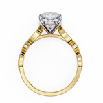 Load image into Gallery viewer, 2.50CT Cushion Cut Lab Diamond Engagement Ring in 18K Gold | VVS2 Clarity | F Color