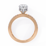 Load image into Gallery viewer, ✨ Celestia Criss cross Oval Lab Grown Diamond Ring – 2.50CT | 18K Gold