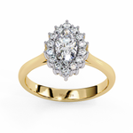 Load image into Gallery viewer, Marquise Diamond Halo Ring