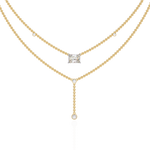 Load image into Gallery viewer, 18K Gold Lab Diamond Radiant Cut Y Necklace | Luxury Fine Jewelry