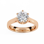 Load image into Gallery viewer, Round Solitaire Engagement Ring