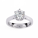 Load image into Gallery viewer, Round Solitaire Engagement Ring