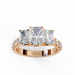 Load image into Gallery viewer, Three stone engagement ring