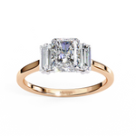 Load image into Gallery viewer, Three Stone Radiant Cut Diamond Ring