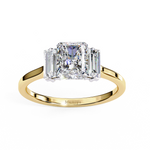 Load image into Gallery viewer, Three Stone Radiant Cut Diamond Ring
