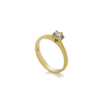 Load image into Gallery viewer, 6 Prongs single Diamond Ring