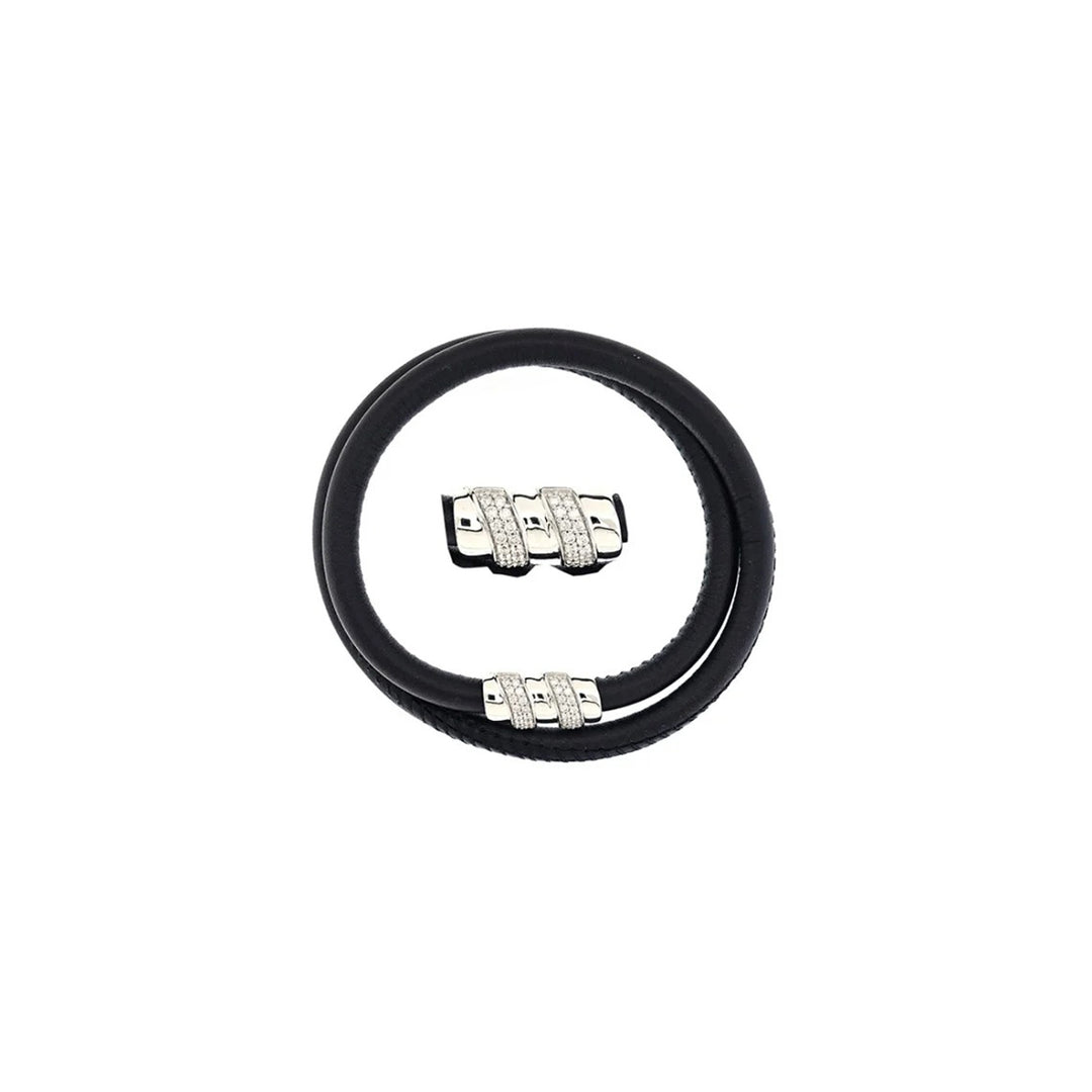 Bar Look gold diamond bracelet