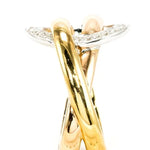 Load image into Gallery viewer, Olympic Tri-color Diamond ring