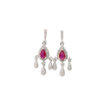 Load image into Gallery viewer, Ruby Chandelier Earings