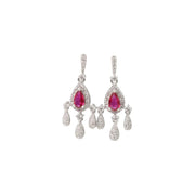 Ruby Chandelier Earings