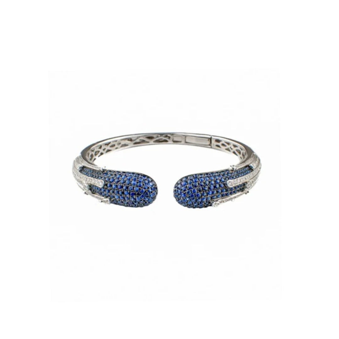 Sapphire Diamond Bangle