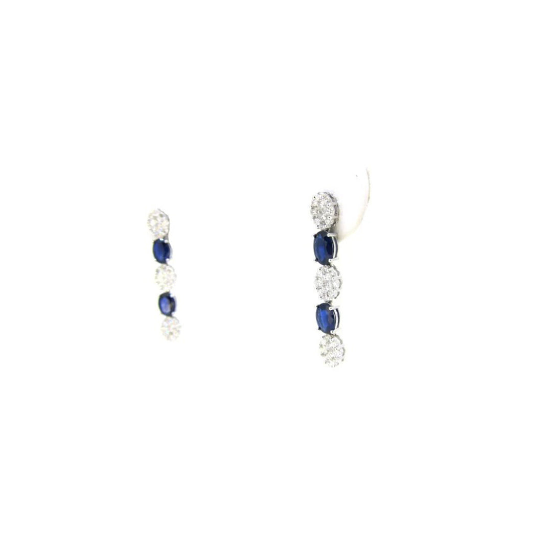Flawless Flower Sapphire Earring