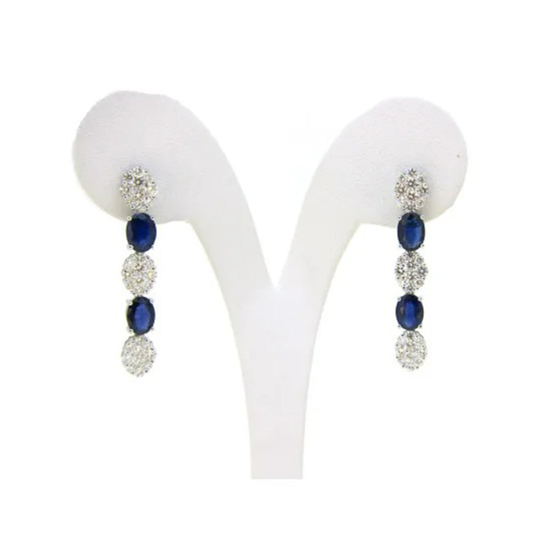 Flawless Flower Sapphire Earring