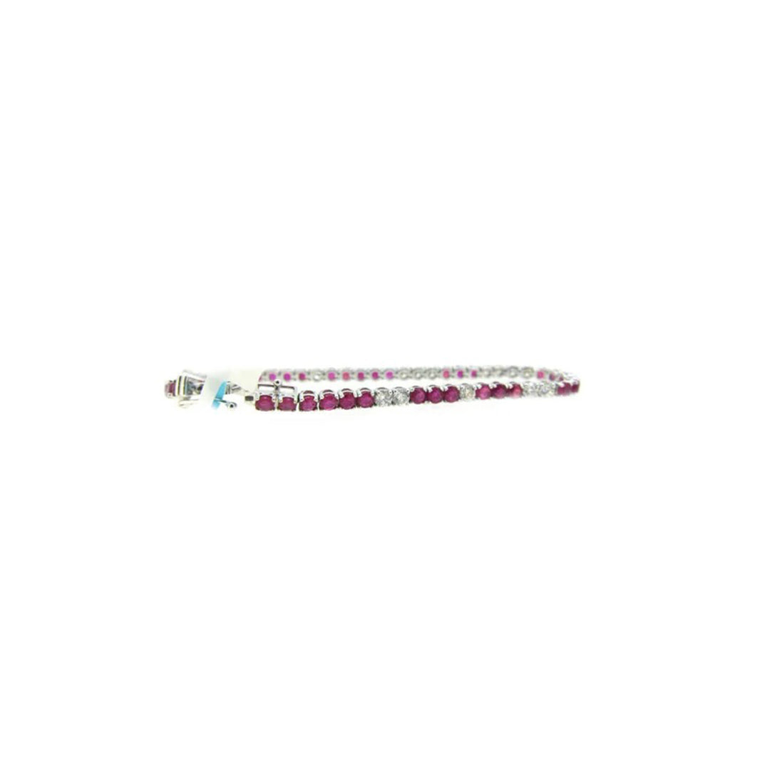 Ruby and diamond Tennis Bracelet-B10640