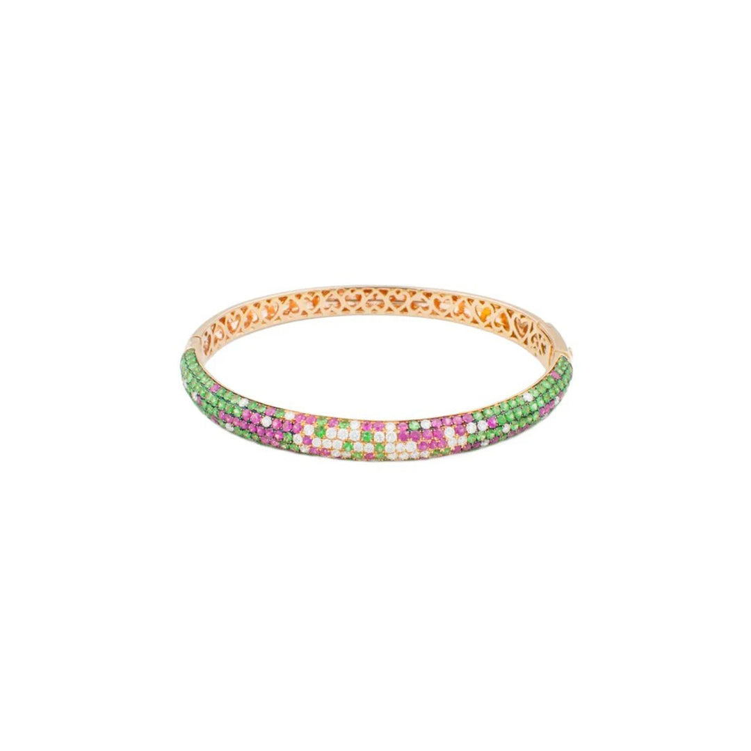 Multi-Gems Diamond Bangle-B11051