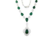 Emerald Luxury Diamond Necklace