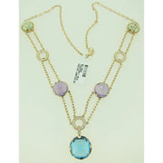 Rose gold diamond necklace