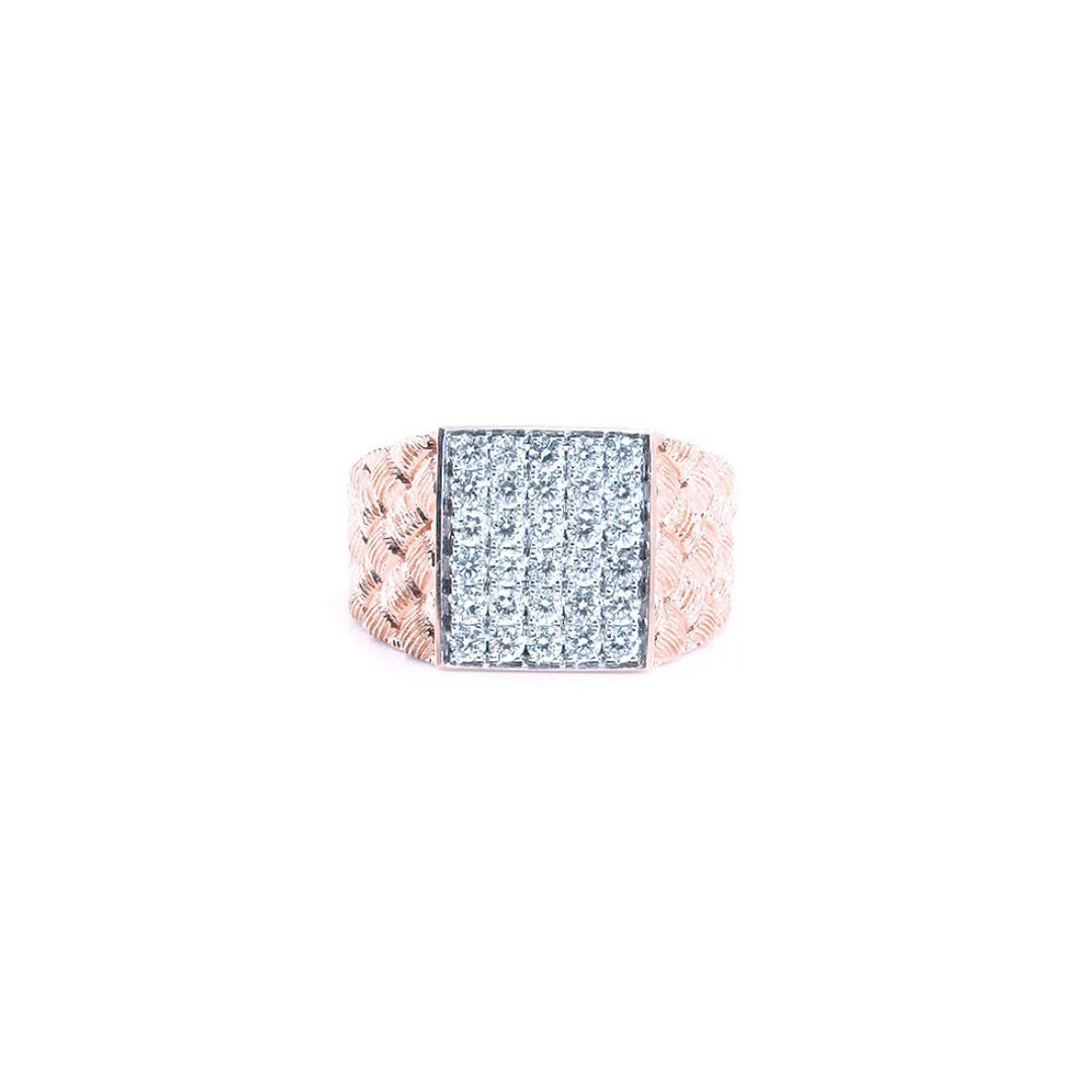 Rose Gold Cob-Web Ring (B12483)