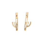 Leaf Shape Diamond Earring - B13833