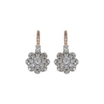 Load image into Gallery viewer, 18K Rose Gold 0.59ct Round Diamond Latch Earrings