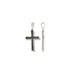 Load image into Gallery viewer, DUAL CROSS DIAMOND PENDANT