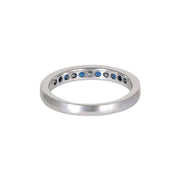 Princess cut Sapphire-Channel setting