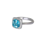 Load image into Gallery viewer, Blue Topaz Diamond Ring