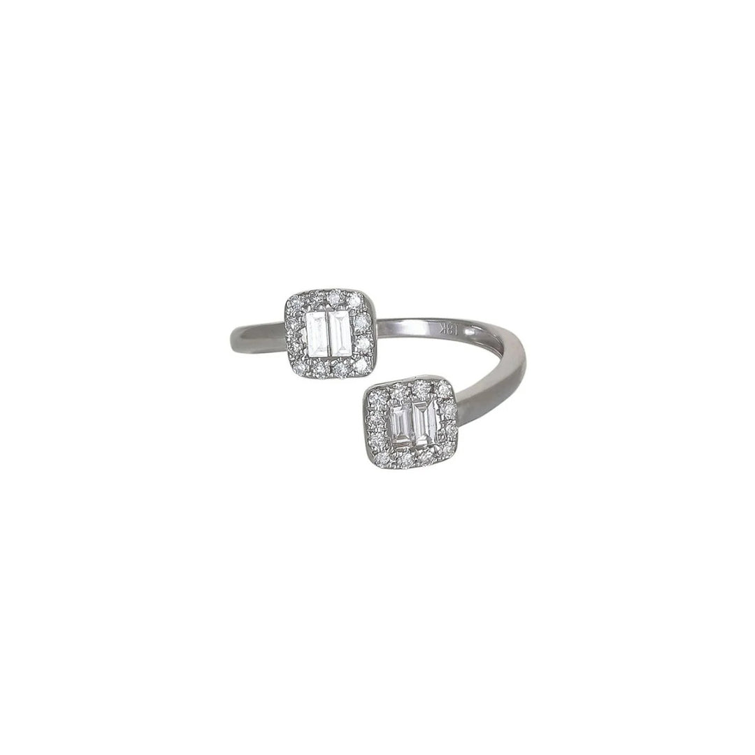 White Gold Round Diamond Ring