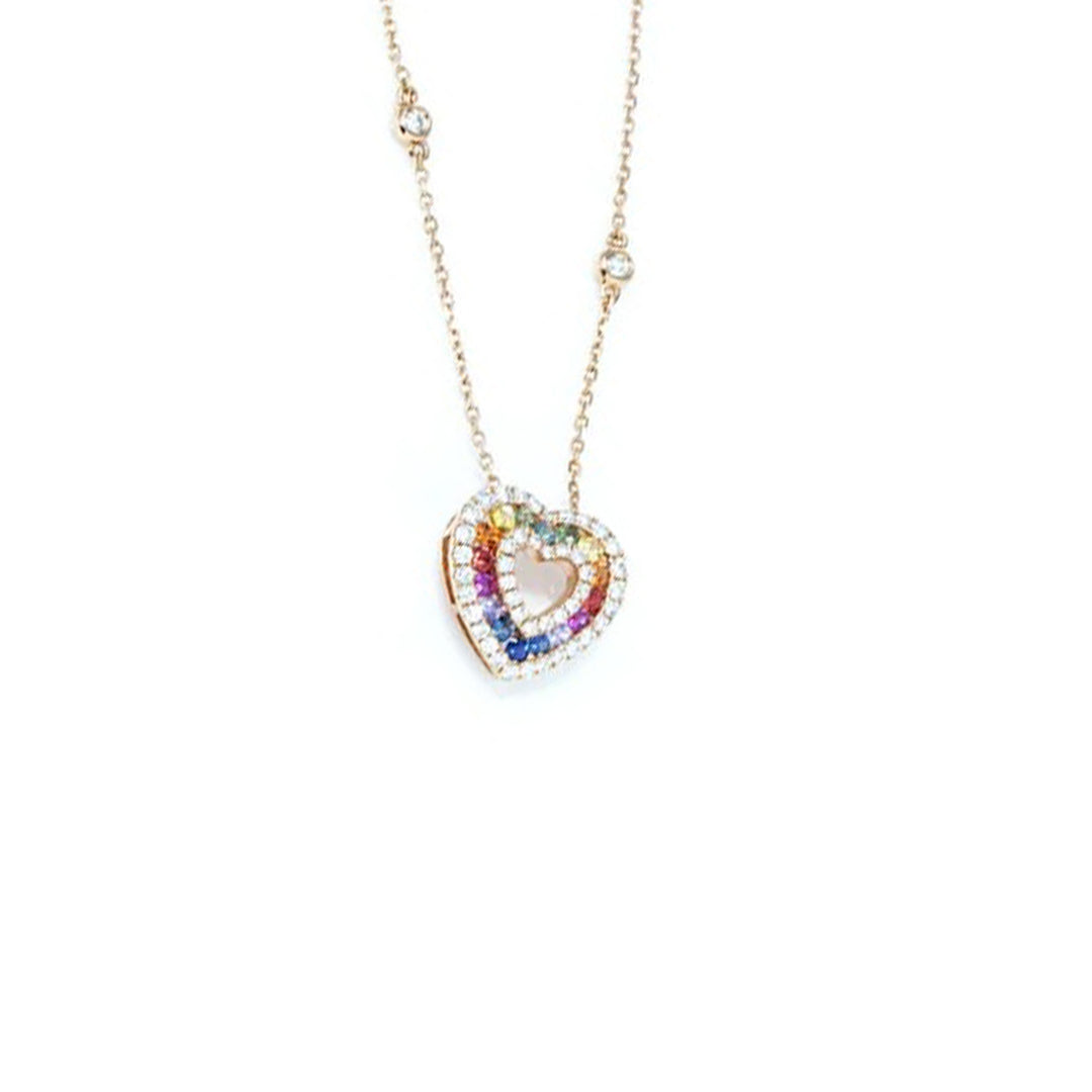 Rainbow Heart Pendant