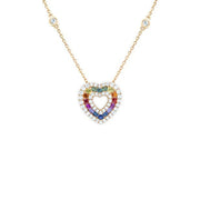 Rainbow Heart Pendant
