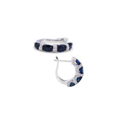 Oval Sapphire Earrings