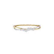 Five Cluster Diamond Bangle