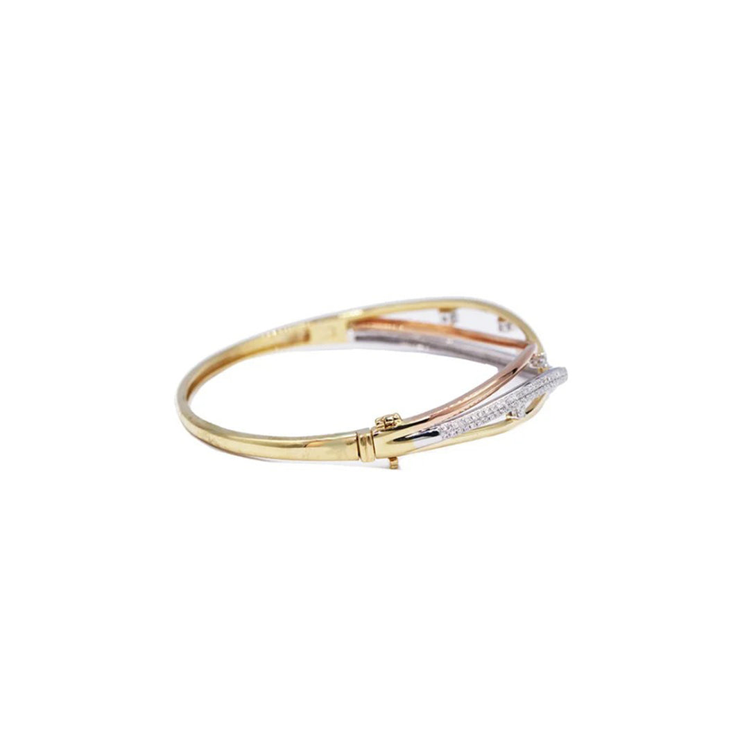 Twisted Double line Bangle