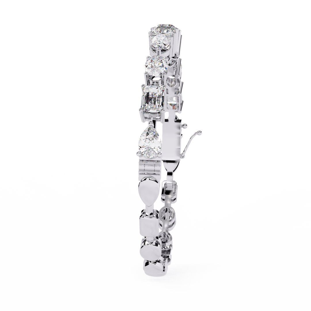 ✨ A symphony of fancy-cut diamonds, crafted to shine beyond expectations.