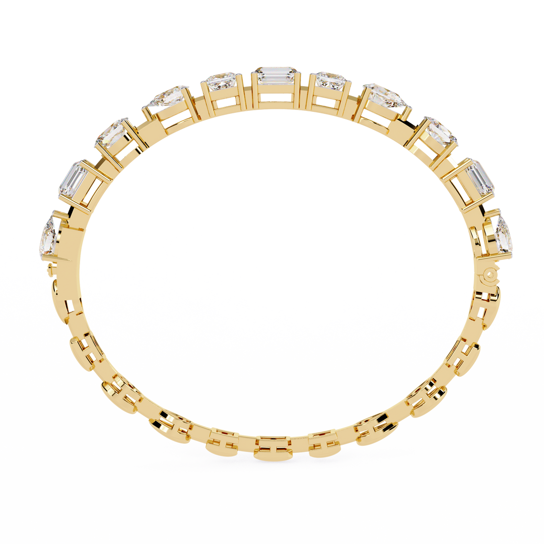 ✨ A symphony of fancy-cut diamonds, crafted to shine beyond expectations.