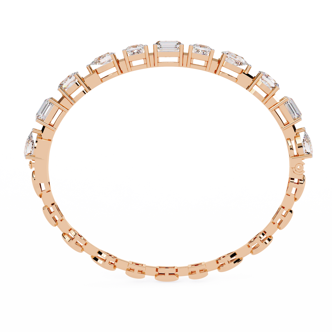 ✨ A symphony of fancy-cut diamonds, crafted to shine beyond expectations.