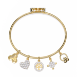 Load image into Gallery viewer, Lab Diamond Charms Bracelet – Symbols of Love, Life &amp; Endless Possibilities