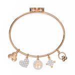 Load image into Gallery viewer, Lab Diamond Charms Bracelet – Symbols of Love, Life &amp; Endless Possibilities