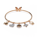 Load image into Gallery viewer, Lab Diamond Charms Bracelet – Symbols of Love, Life &amp; Endless Possibilities